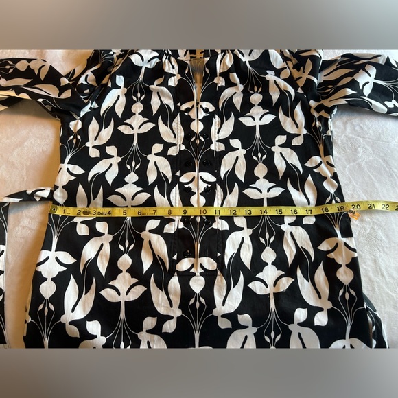 Etcetera Black and White 3/4 Sleeve Dress - Picture 8 of 8